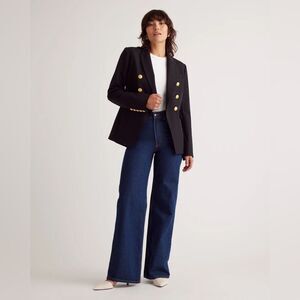 Quince Scuba Captain's Convertible Blazer black size XS NWT in packaging